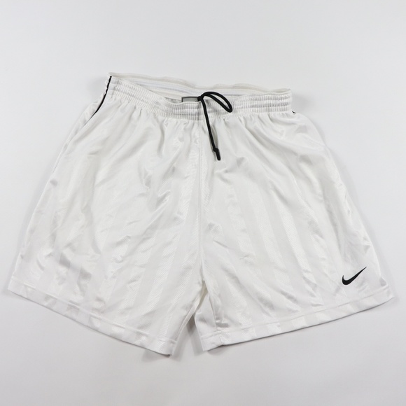 white nike running shorts mens